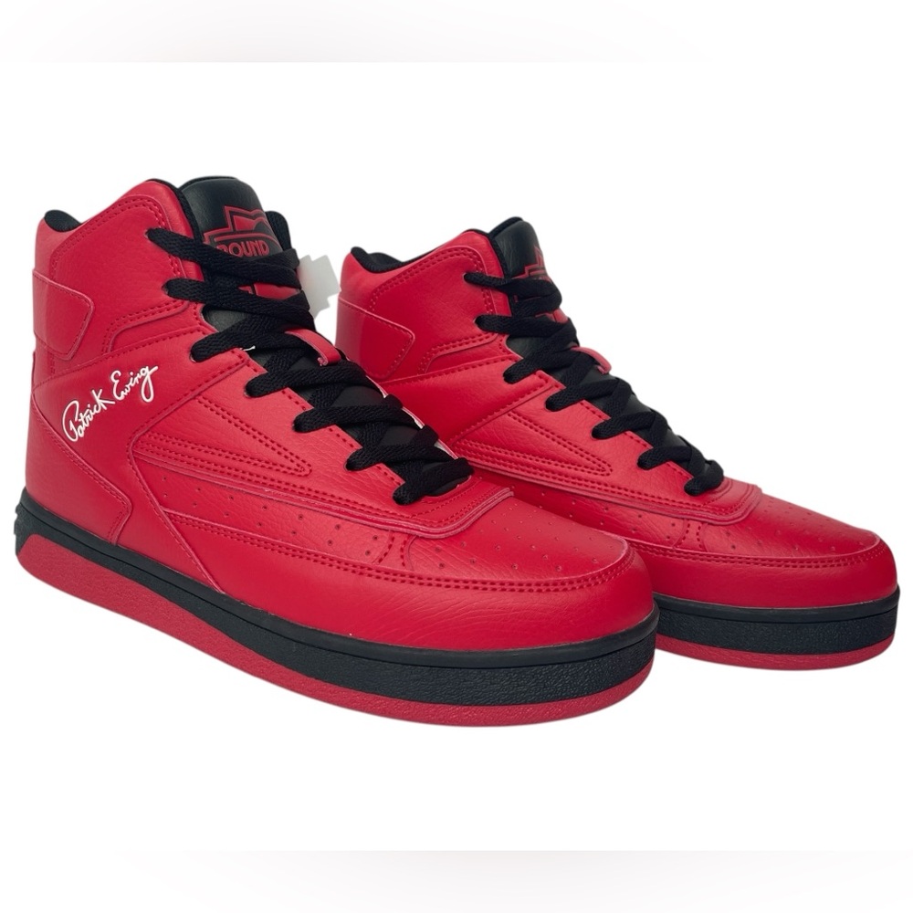 Ewing Orion Red Black Sneakers NEW Men’s 8.5 / 9.5 Patrick Ewing Retro Shoes
